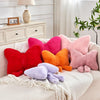 Bright Living - Lavender Bow Pillow, Soft Bow Decorative Pillows with Faux Rabbit Fur, Cute 12'' Bow Throw Pillows, Aesthetic Home Decor Bow Shaped Plush Pillow for Bedroom Sofa Couch