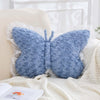 Bright Living - Butterfly Pillow Dusty Blue Decorative Pillows 15'' Butterfly Shaped Cute Throw Pillows with Lace Aesthetic Bow Plush Cushion for Room Decor Bed Sofa Couch
