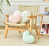 Bright Living - Heart Pillow Cute Fuzzy Pillows Throw Pillows for Bed Livingroom Home Decor Cushion Decorative Aesthetic Preppy Pillows White,Large 19''x15''