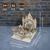 Music Park - Electric Marble Run Mechanical Building Model Kit 3D Wooden Puzzle  track with lights Brain Teaser Puzzle DIY handmade Christmas Gift