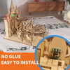 Music Park - Electric Marble Run Mechanical Building Model Kit 3D Wooden Puzzle  track with lights Brain Teaser Puzzle DIY handmade Christmas Gift