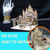 Music Park - Electric Marble Run Mechanical Building Model Kit 3D Wooden Puzzle  track with lights Brain Teaser Puzzle DIY handmade Christmas Gift