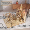 Music Park - Electric Marble Run Mechanical Building Model Kit 3D Wooden Puzzle  track with lights Brain Teaser Puzzle DIY handmade Christmas Gift