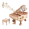Music Park - 3d Wooden Puzzle Piano Can be played Handmade Assembly Model kit DIY Crafts Holidays birthdays Christmas Gifts