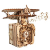 Music Park - 3d Wooden Puzzle Punk Airplane Music Box You Are My Sunshine Handmade Assembly Model Kit Holidays Brthdays Christmas Gifts