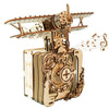 Music Park - 3d Wooden Puzzle Punk Airplane Music Box You Are My Sunshine Handmade Assembly Model Kit Holidays Brthdays Christmas Gifts