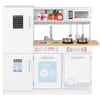 inQ Boutique - Kids Pretend Play Kitchen Set Certified Realistic Sound with Storage & Accessories