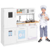 inQ Boutique - Kids Pretend Play Kitchen Set Certified Realistic Sound with Storage & Accessories
