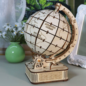 Music Park - 3D Wooden Puzzle Globe. Model kits DIY Crafts Handmade Christmas Gifts