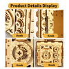 Music Park - 3D Wooden Puzzle DIY Locker Puzzle Box with Combination Model Kit for Adults to Build  Mechanical Store Your Precious Item