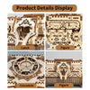 Music Park - 3D Wooden Puzzle model Kits Antique Jewel Box DIY Home Decoration Model Birthday or Christmas Gifts