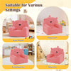 inQ Boutique - Bear-Shaped Kids Sofa, Teddy Fleece Foam Chair for Toddlers 3+, Portable Bear-Shaped Couch (Pink)