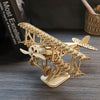 Music Park - 3D Wooden Puzzle Wood DIY Craft  Bi-Plane Model kits Handmade Gifts