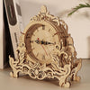 Music Park - 3D Wooden Puzzle Clock Model Kits Building Kits Desktop Clock DIY Architectural Building Blocks Creative Gift Home Decor for Family