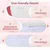 inQ Boutique - Pink + Beige Kids Sofa, Soft Teddy Fleece Foam Couch with Carry Handle & Removable Machine-Washable Cover