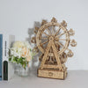 Music Park - 3d Wooden Puzzle Gear Ferris Wheel Music Box You Are My Sunshine Handmade Assembly Model Kit Holidays Brthdays Christmas Gifts