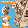 Music Park - 3d Wooden Puzzle Gear Ferris Wheel Music Box You Are My Sunshine Handmade Assembly Model Kit Holidays Brthdays Christmas Gifts