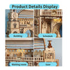 Music Park - 3D Wooden Puzzle Railway station Model Kits To Build Wooden Construction Handmade DIY Craft Unique Gift For Christmas