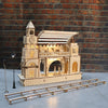 Music Park - 3D Wooden Puzzle Railway station Model Kits To Build Wooden Construction Handmade DIY Craft Unique Gift For Christmas