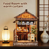 Music Park - 3d wooden puzzle for adults Noren Food House book nook with lights model kit dollhouse DIY miniature house Birthday and Christmas gifts