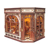 Music Park - 3d wooden puzzle for adults Athena's Study of Wisdom book nook with lights model kit dollhouse DIY miniature house Birthday and Christmas gifts