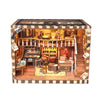 Music Park - 3d wooden puzzle for adults Nostalgia Photo Studio book nook with lights model kit dollhouse DIY miniature house Birthday and Christmas gifts