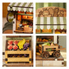Music Park - 3d wooden puzzle for adults Seasonal Fresh Depot book nook with lights model kit dollhouse DIY miniature house Birthday and Christmas gifts