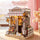 Music Park - 3d wooden puzzle for adults Sweet Eaves Florist book nook with lights model kit dollhouse DIY miniature house Birthday and Christmas gifts