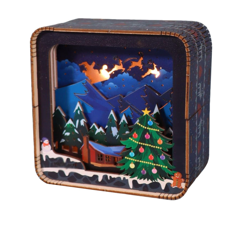 Music Park - 3D Wooden Puzzles Model Kit Night Lights Desk Decorations Birthday Gifts For Women