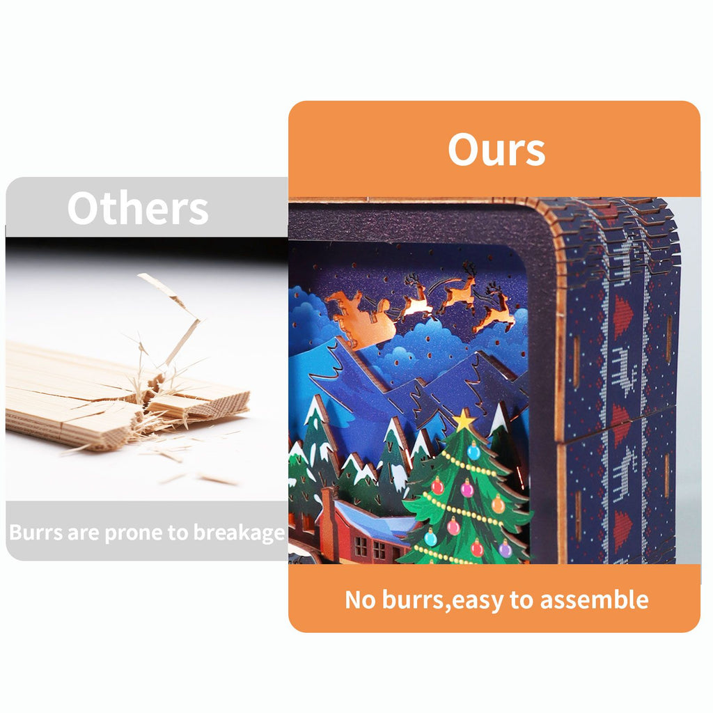 Music Park - 3D Wooden Puzzles Model Kit Night Lights Desk Decorations Birthday Gifts For Women