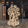 Music Park - 3D Wooden Puzzles Music Box Ferris Wheel DIY Crafts Handmade Model Kits for Women Birthday Gifts
