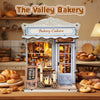 Music Park - 3d wooden puzzle for adults Rustic Grain Bakery book nook with lights model kit dollhouse DIY miniature house Birthday and Christmas gifts