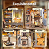 Music Park - 3d wooden puzzle for adults Rustic Grain Bakery book nook with lights model kit dollhouse DIY miniature house Birthday and Christmas gifts