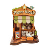 Music Park - 3d wooden puzzle for adults Reading Realm Pavilion book nook with lights model kit dollhouse DIY miniature house Birthday and Christmas gifts