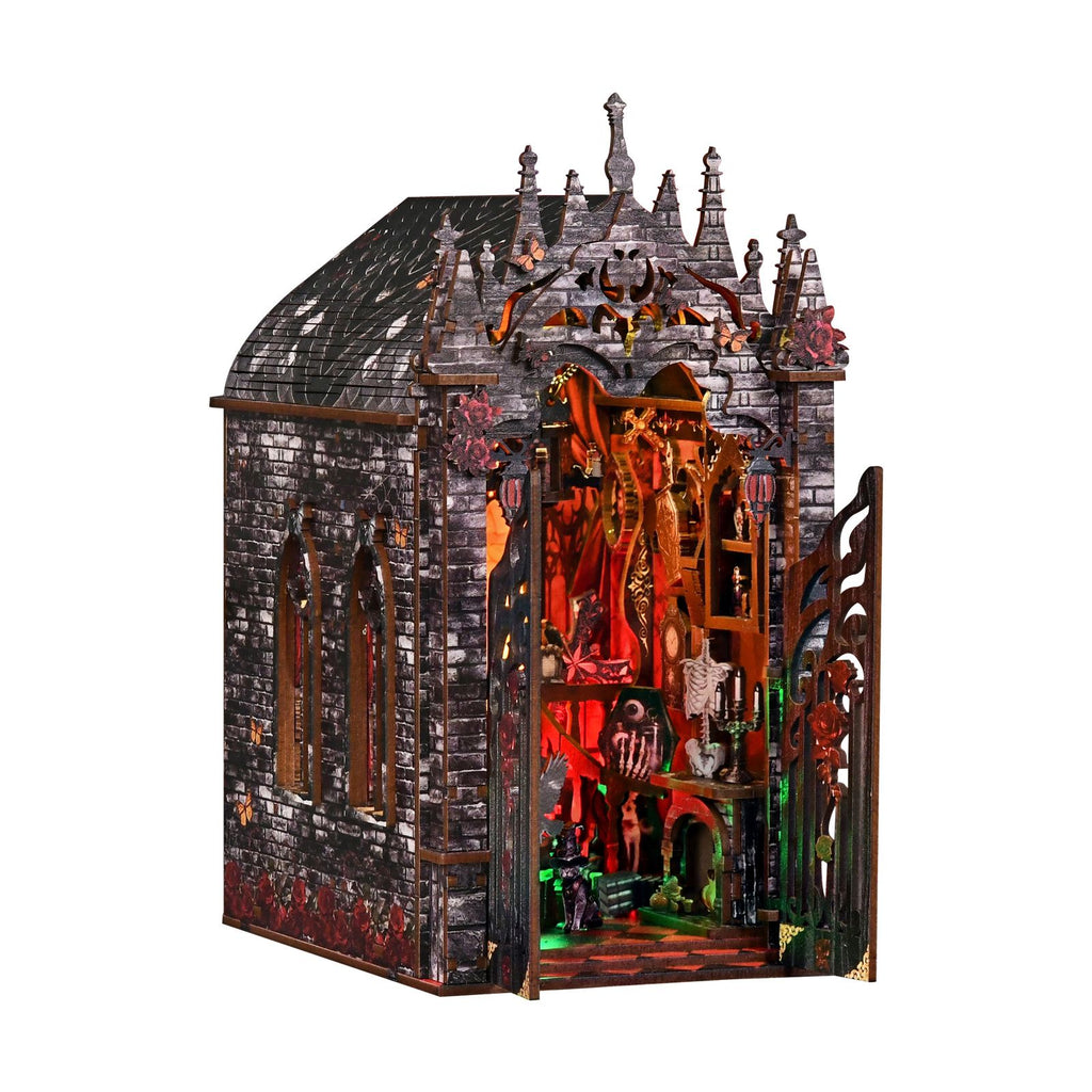 Music Park - 3D Wooden Puzzle For Adults Eternal Night Dark Castle DIY Miniature House Assembly Model Stress Relief Toy Home Decor Gifts