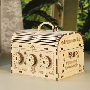 Music Park - 3D Wooden Puzzle DIY Treasure Box Model Building Kits Brain Teaser Projects for Adult Christmas Gifts