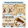 Music Park - 3D Wooden Puzzle DIY Treasure Box Model Building Kits Brain Teaser Projects for Adult Christmas Gifts