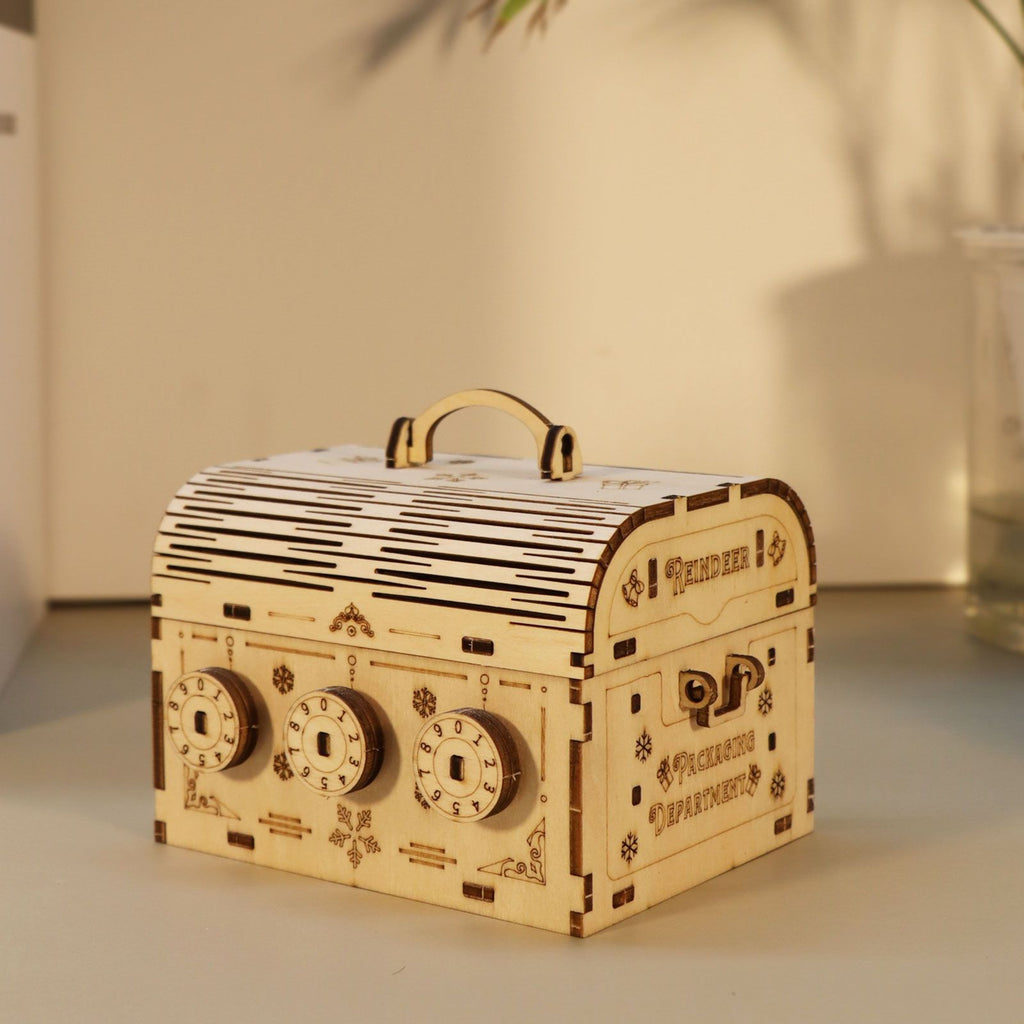 Music Park - 3D Wooden Puzzle DIY Treasure Box Model Building Kits Brain Teaser Projects for Adult Christmas Gifts