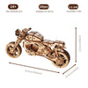 Music Park - 3D Wooden Puzzle Motorcycle Model Kits To Build Wooden Construction Handmade Craft Unique Gift Christmas