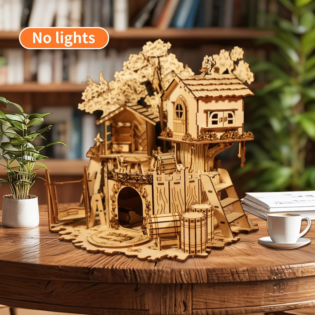 Music Park - 3D Wooden PuzzleTree House Handmade Crafts Assembly Model Kits  Creative Decoration Birthday and Christmas Gifts