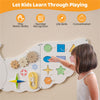 inQ Boutique - 11-in-1 Montessori Owl Activity Wall - STEM Sensory Busy Board with Magnetic Whiteboard, 3+ Years Old