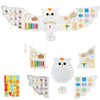 inQ Boutique - 11-in-1 Montessori Owl Activity Wall - STEM Sensory Busy Board with Magnetic Whiteboard, 3+ Years Old