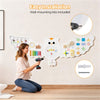 inQ Boutique - 11-in-1 Montessori Owl Activity Wall - STEM Sensory Busy Board with Magnetic Whiteboard, 3+ Years Old