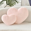 Bright Living - Heart Pillow Cute Fuzzy Pillows Throw Pillows for Bed Livingroom Home Decor Cushion Decorative Aesthetic Preppy Pillows Pink2,Small 13''x10''