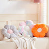 Bright Living - Flower Pillow Cute Decorative Throw Pillow with Faux Rabbit Fur Soft Daisy Plush Floor Cushion Aesthetic Flower Shaped Pillow Home Decor for Bed Sofa Couch (Sage Green14.9 Inch)