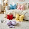 Bright Living - Bow Pillow, Decorative Bow Pillows with Soft Plush for Couch Bed, Bow Shaped Throw Pillow Room Decor for Bedroom, Bow Decorative Pillow for Living Room (Pink, Small-12 Inches)