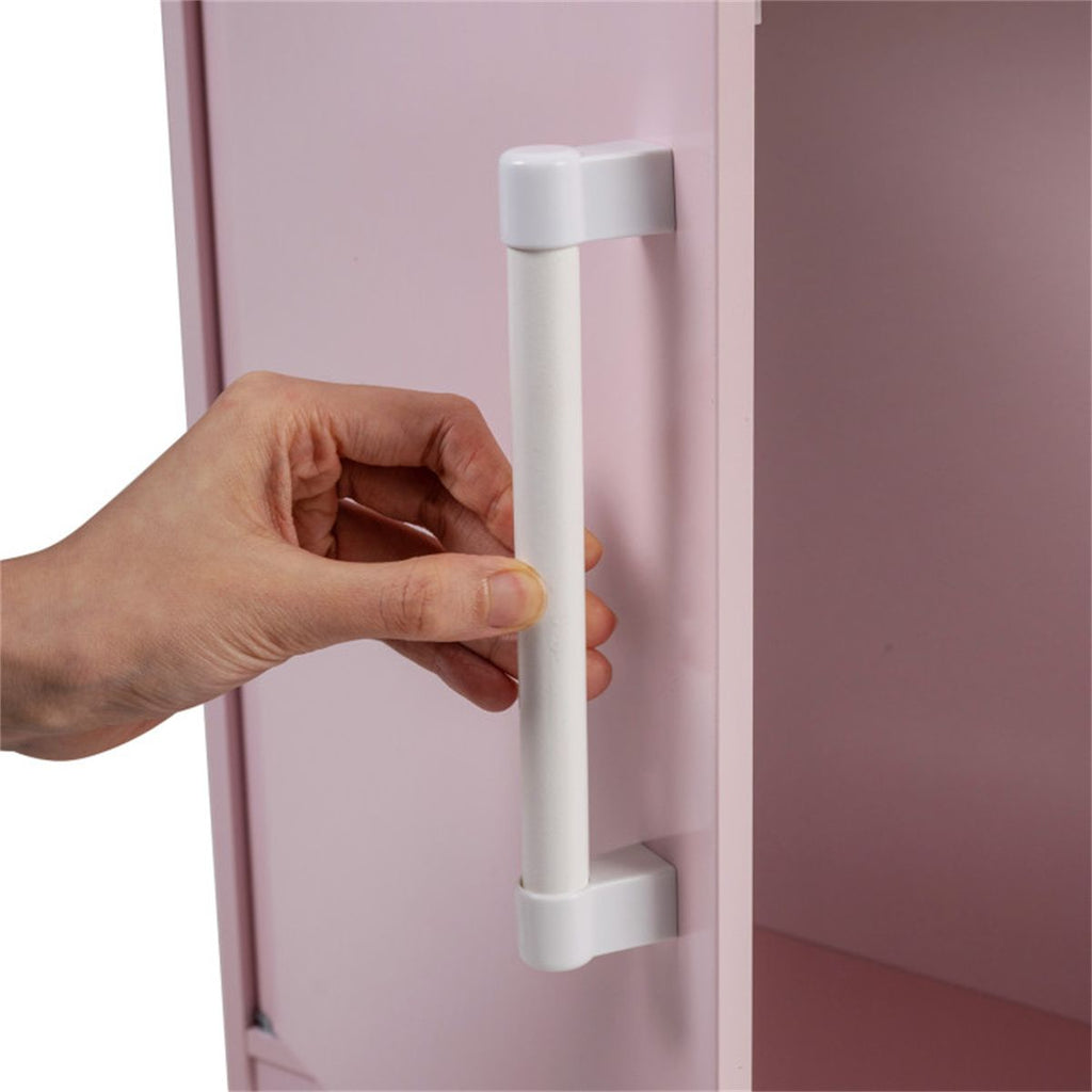 inQ Boutique - Pink Dual-Sided Kids Play Kitchen with Water Dispenser and Range Hood for 3+ Years Old