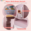 inQ Boutique - Pink Dual-Sided Kids Play Kitchen with Water Dispenser and Range Hood for 3+ Years Old
