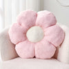 Bright Living - Pink Flower Pillow, Cute Decorative Flower Shaped Throw Pillow with Faux Rabbit Fur, 14.9'' Soft Flower Plush Throw Pillow Floor Pillows Room DÃ©cor for Bedroom Living Room