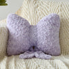 Bright Living - Bow Pillow, Decorative Bow Pillows with Soft Plush for Couch Bed, Bow Shaped Throw Pillow Room Decor for Bedroom, Bow Decorative Pillow for Living Room (Lavender Purple, Large-16 Inches)